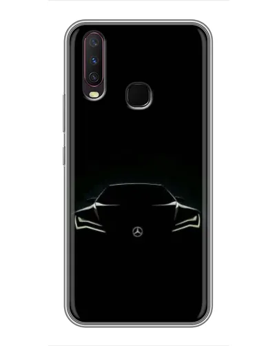 Чехол для Vivo Y17 с картинкой «Mercedes — силуэт авто» Чехол для Vivo Y17 с картинкой «Mercedes — силуэт авто»