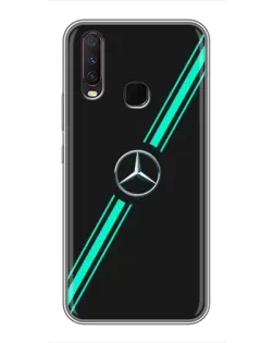 Чехол для Vivo Y17 с картинкой «Спортивные линии Mercedes»