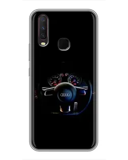Чохол для Vivo Y17 з картинкою «Салон Audi — кермо»