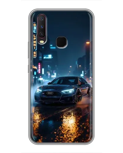 Чехол для Vivo Y17 с картинкой «Ночной город и Audi» Чехол для Vivo Y17 с картинкой «Ночной город и Audi»
