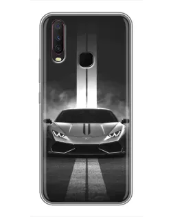 Чехол для Vivo Y17 с картинкой «Lamborghini симметрия дорог»
