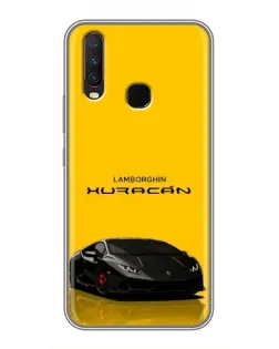 Чехол для Vivo Y17 с картинкой «Lamborghini Huracan черный»