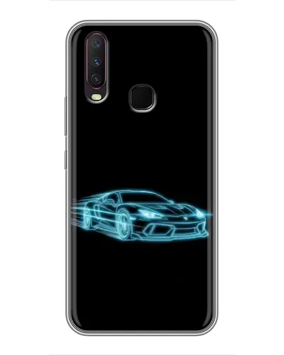 Чехол для Vivo Y17 с картинкой «Неоновый контур Lamborghini» Чехол для Vivo Y17 с картинкой «Неоновый контур Lamborghini»