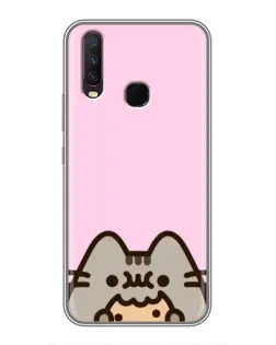 Чехол для Vivo Y17 с картинкой «Pusheen и печенье» Чехол для Vivo Y17 с картинкой «Pusheen и печенье»