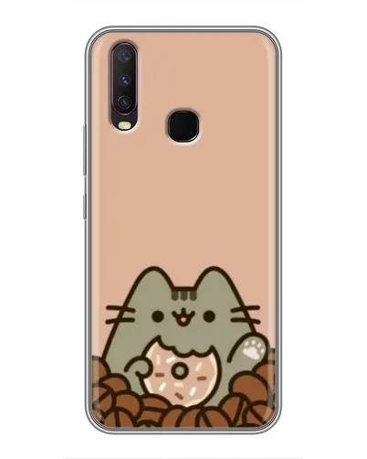 Чехол для Vivo Y17 с картинкой «Кофейный Пушин»