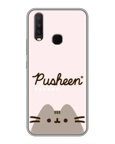 Чехол для Vivo Y17 с картинкой «Pusheen логотип»