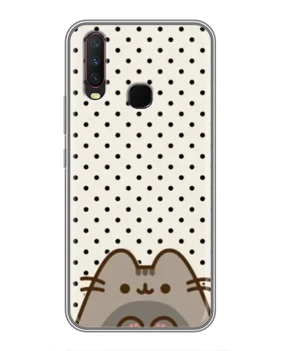 Чехол для Vivo Y17 с картинкой «Пушин в горошек»