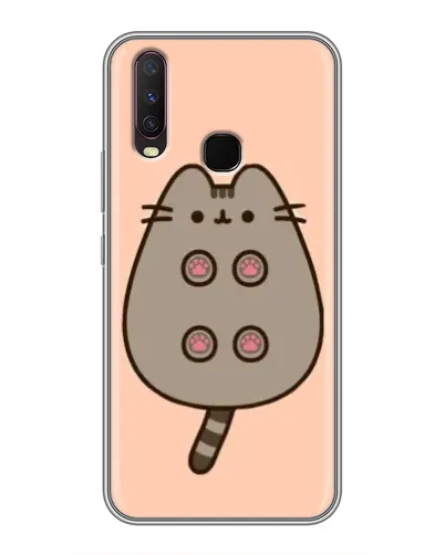 Чехол для Vivo Y17 с картинкой «Пушин пузиком кверху»