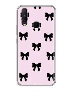 Чехол для Vivo Y17 с картинкой «Черные банты Coquette» Чехол для Vivo Y17 с картинкой «Черные банты Coquette»