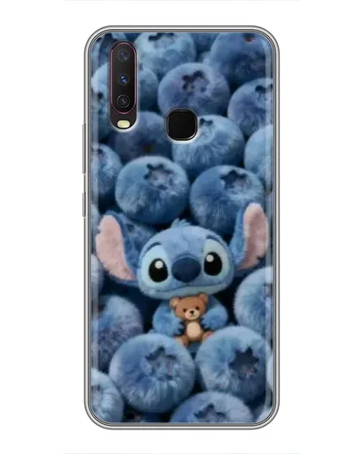 Чехол для Vivo Y17 с картинкой «Стич и голубика»