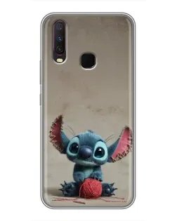 Чехол для Vivo Y17 с картинкой «Стич на коричневом фоне» Чехол для Vivo Y17 с картинкой «Стич на коричневом фоне»