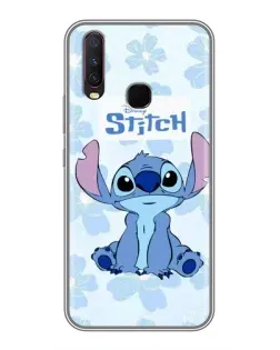 Чехол для Vivo Y17 с картинкой «Stitch среди цветов» Чехол для Vivo Y17 с картинкой «Stitch среди цветов»