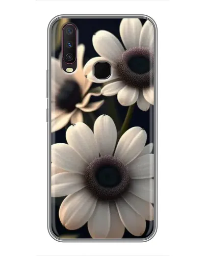 Чехол для Vivo Y17 с картинкой «Белые маргаритки макро» Чехол для Vivo Y17 с картинкой «Белые маргаритки макро»