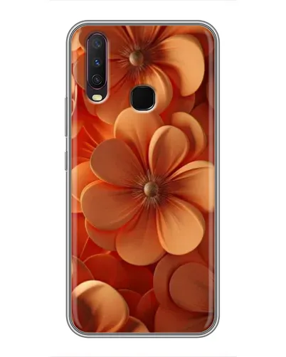 Чехол для Vivo Y17 с картинкой «Оранжевый макро цветок» Чехол для Vivo Y17 с картинкой «Оранжевый макро цветок»