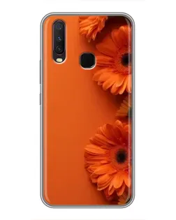 Чехол для Vivo Y17 с картинкой «Оранжевые герберы» Чехол для Vivo Y17 с картинкой «Оранжевые герберы»