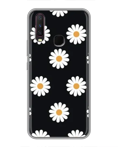 Чехол для Vivo Y17 с картинкой «Ромашки на черном» Чехол для Vivo Y17 с картинкой «Ромашки на черном»