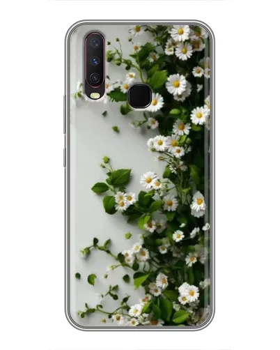 Чехол для Vivo Y17 с картинкой «Ветка мелких белых цветов» Чехол для Vivo Y17 с картинкой «Ветка мелких белых цветов»
