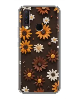 Чехол для Vivo Y17 с картинкой «Узор из маленьких подсолнухов» Чехол для Vivo Y17 с картинкой «Узор из маленьких подсолнухов»