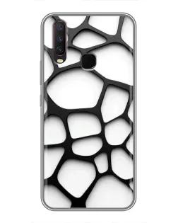 Чехол для Vivo Y17 с картинкой «Белая объемная сетка» Чехол для Vivo Y17 с картинкой «Белая объемная сетка»