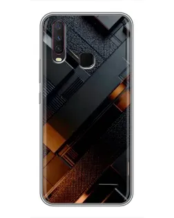 Чехол для Vivo Y17 с картинкой «Черные геометрические блоки» Чехол для Vivo Y17 с картинкой «Черные геометрические блоки»