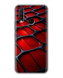 Чехол для Vivo Y17 с картинкой «Красная глянцевая сетка» Чехол для Vivo Y17 с картинкой «Красная глянцевая сетка»