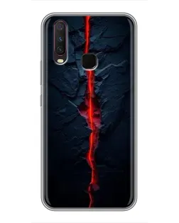 Чехол для Vivo Y17 с картинкой «Kрасная лавовая трещина» Чехол для Vivo Y17 с картинкой «Kрасная лавовая трещина»