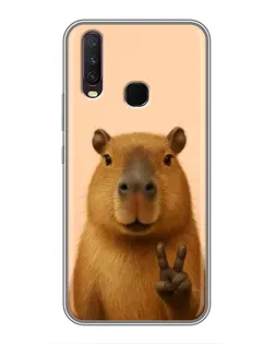Чохол для Vivo Y17 з картинкою «Капібара вікторія»
