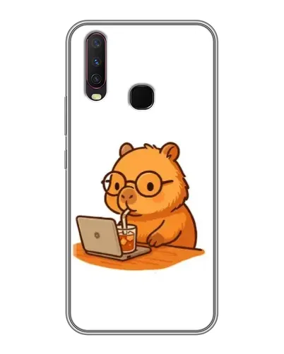 Чехол для Vivo Y17 с картинкой «Капибара с ноутбуком» Чехол для Vivo Y17 с картинкой «Капибара с ноутбуком»