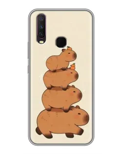 Чохол для Vivo Y17 з картинкою «Вежа з капібар»