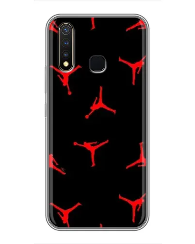 Чехол для Vivo Y19 с картинкой «Jordan Red Pattern»