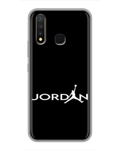 Чехол для Vivo Y19 с картинкой «Jordan White Logo»