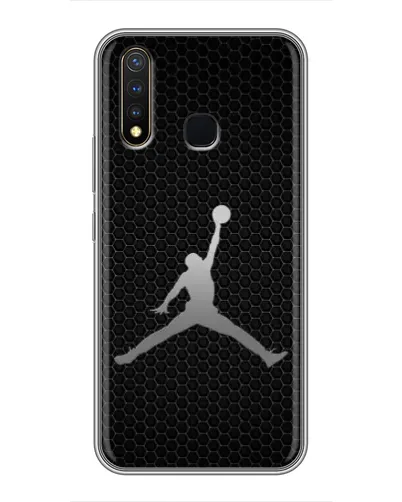 Чехол для Vivo Y19 с картинкой «Jordan Dark Carbon»