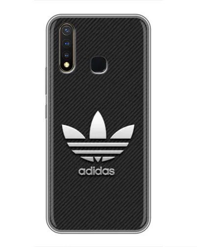 Чехол для Vivo Y19 с картинкой «Adidas Карбоновая текстура» Чехол для Vivo Y19 с картинкой «Adidas Карбоновая текстура»