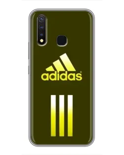 Чехол для Vivo Y19 с картинкой «Оливковый градиент Adidas»