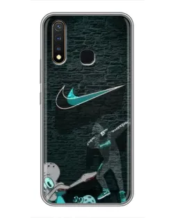 Чехол для Vivo Y19 с картинкой «Спортивный арт Nike»
