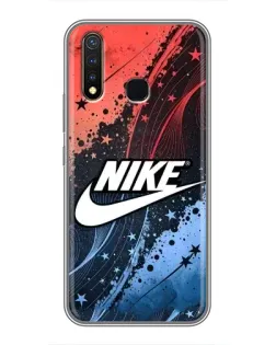 Чехол для Vivo Y19 с картинкой «Градиентный принт Найк»