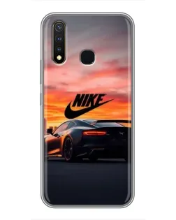 Чехол для Vivo Y19 с картинкой «Nike и суперкар»