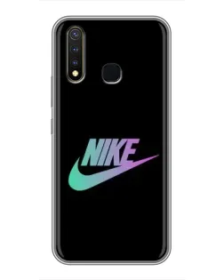Чехол для Vivo Y19 с картинкой «Nike — городская ночь»