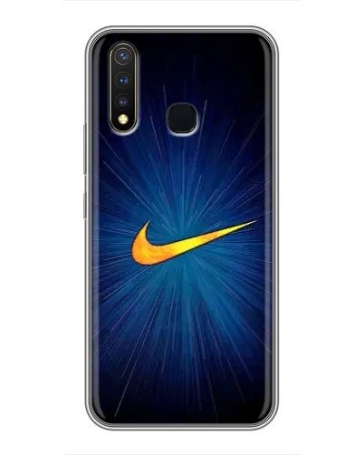 Чехол для Vivo Y19 с картинкой «Синий пульс Nike» Чехол для Vivo Y19 с картинкой «Синий пульс Nike»