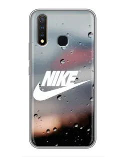 Чехол для Vivo Y19 с картинкой «Nike в стиле ретро»