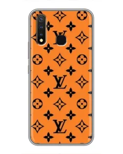 Чехол для Vivo Y19 с картинкой «Оранжевый стиль LV»