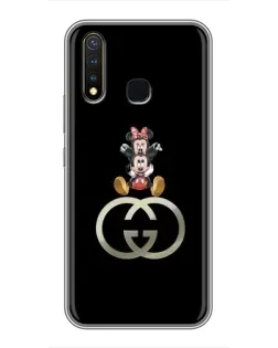 Чехол для Vivo Y19 с картинкой «Минни Маус на лого»