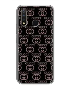 Чехол для Vivo Y19 с картинкой «Классическая монограмма Gucci»