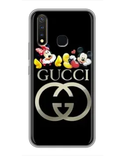 Чехол для Vivo Y19 с картинкой «Gucci — герои Disney»