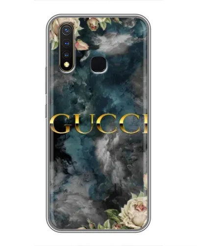 Чехол для Vivo Y19 с картинкой «Абстрактные цветы Gucci» Чехол для Vivo Y19 с картинкой «Абстрактные цветы Gucci»
