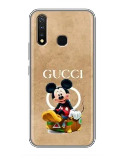 Чехол для Vivo Y19 с картинкой «Микки Маус Gucci — крафт»