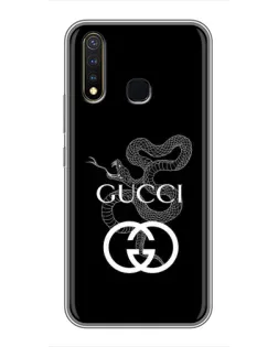 Чехол для Vivo Y19 с картинкой «Gucci — серебряная змея»