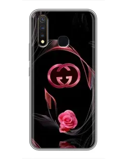 Чехол для Vivo Y19 с картинкой «Gucci — неоновая роза»
