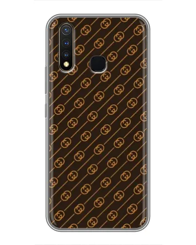 Чехол для Vivo Y19 с картинкой «Gucci — золотые диагонали» Чехол для Vivo Y19 с картинкой «Gucci — золотые диагонали»