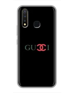Чехол для Vivo Y19 с картинкой «Gucci — красный градиент»